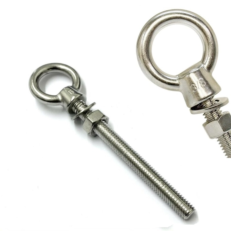Heavy-Duty Black Eye Bolts Fastener for Safe Lifting