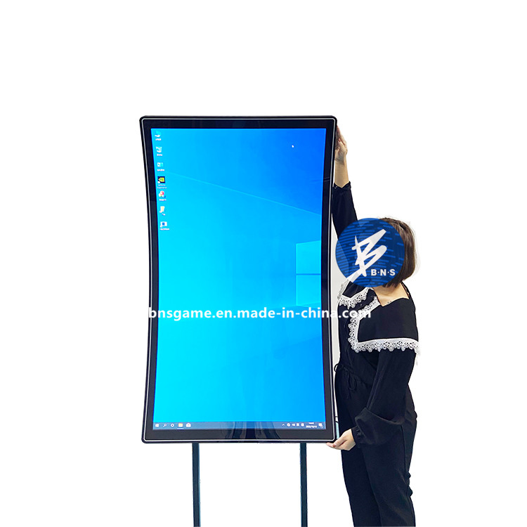 Multi-Functional 55 Inch Capacitivetouch Screen Curved Surface Monitor