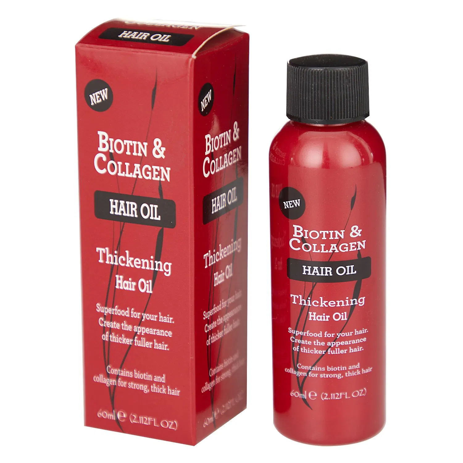 Organic Biotin & Collagen Repair Damaged Hair Anti-Itching Smooth Hair Repair Oil 60ml