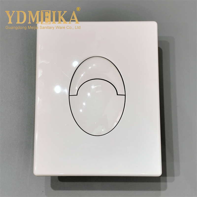 Meika Concealed Toilet Water Tank Wall Mounted Silver ABS Toilet Flush Button Panel