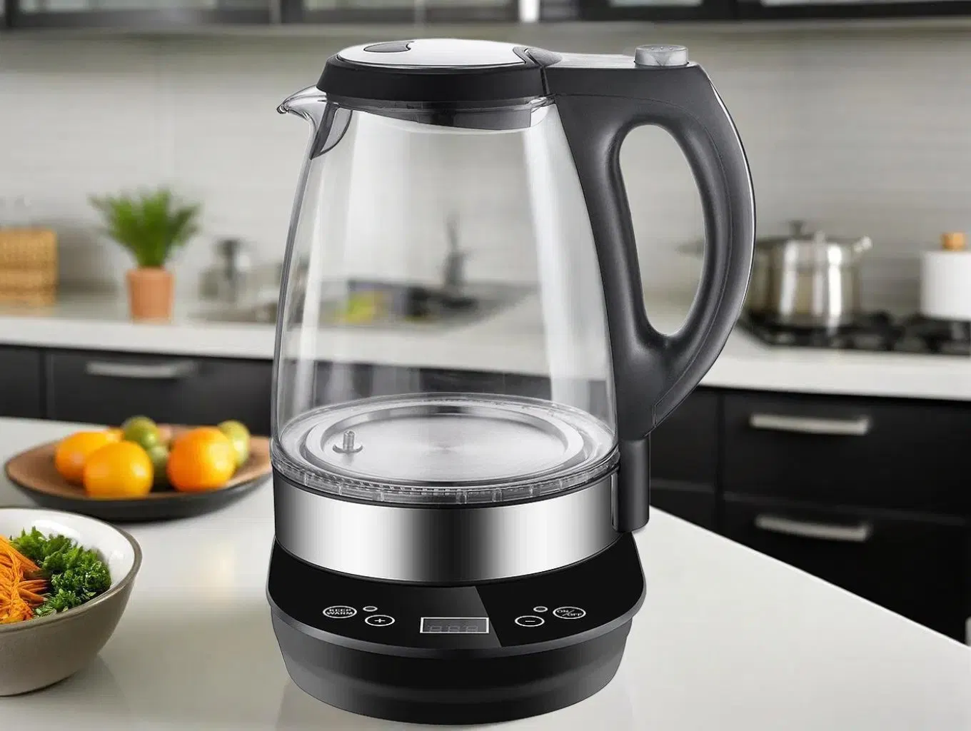 Premium 2.0L Glass Kettle with Elegant Design for Modern Kitchens