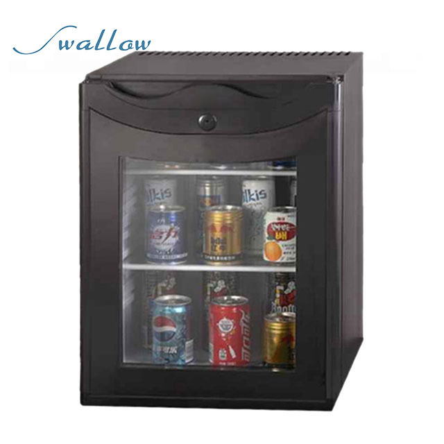 Swallow Hotel Use Small Mini Bar Fridge, View Glass Door Mini Bar Fridge