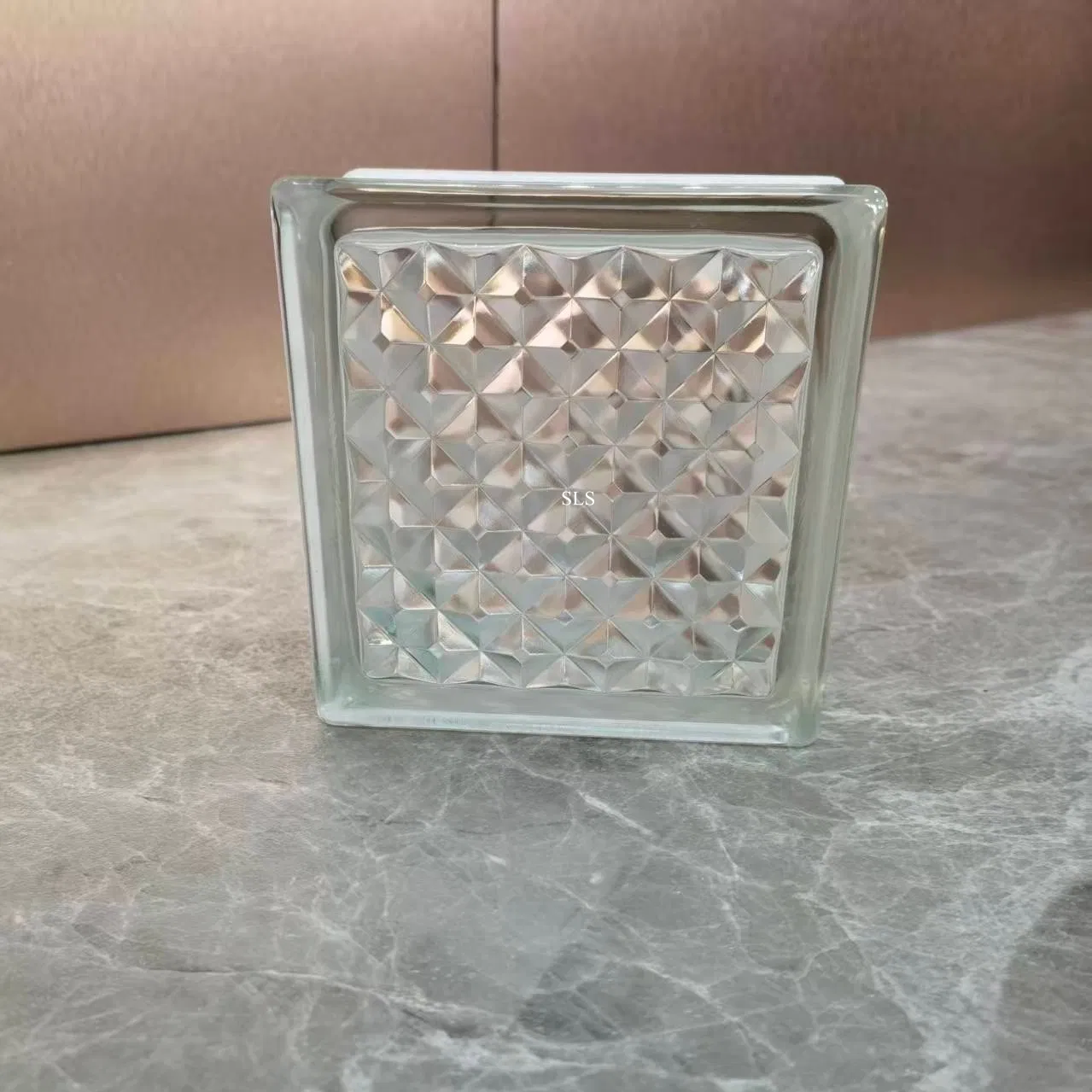 New Transparent Decorative 190*190*80mm Glass Block Crystal Glass Bricks Hollow Glass Block