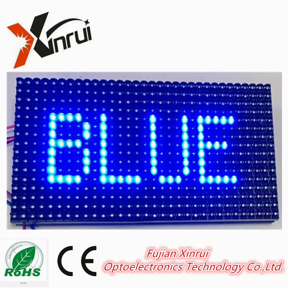 DIP P10 Outdoor Single Blue LED Advertising Screen Module Display