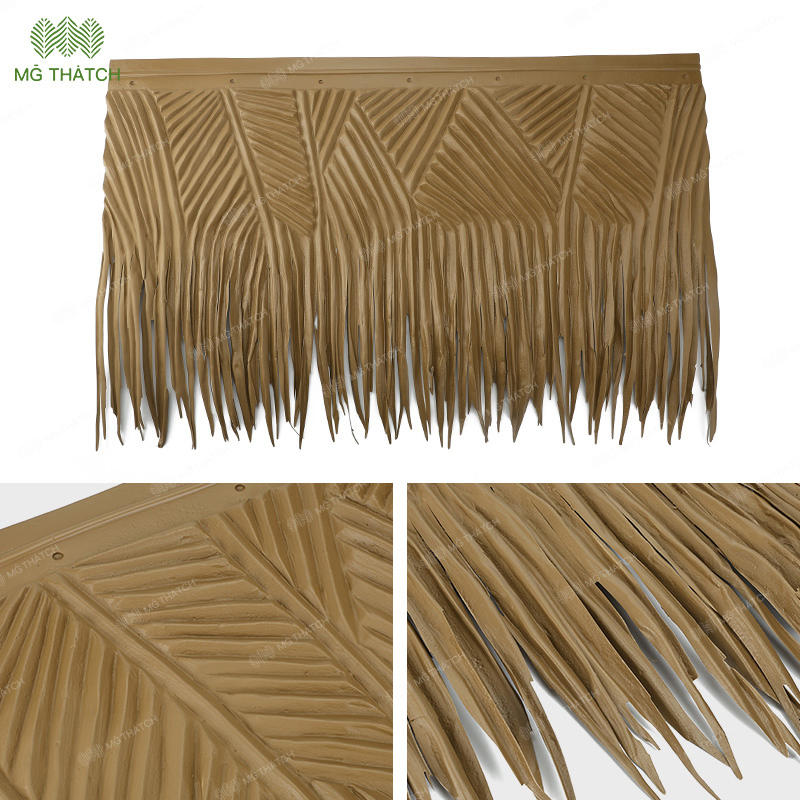 Tiki Bar Artificial Waterproof Palm Thatch Roof Tiles