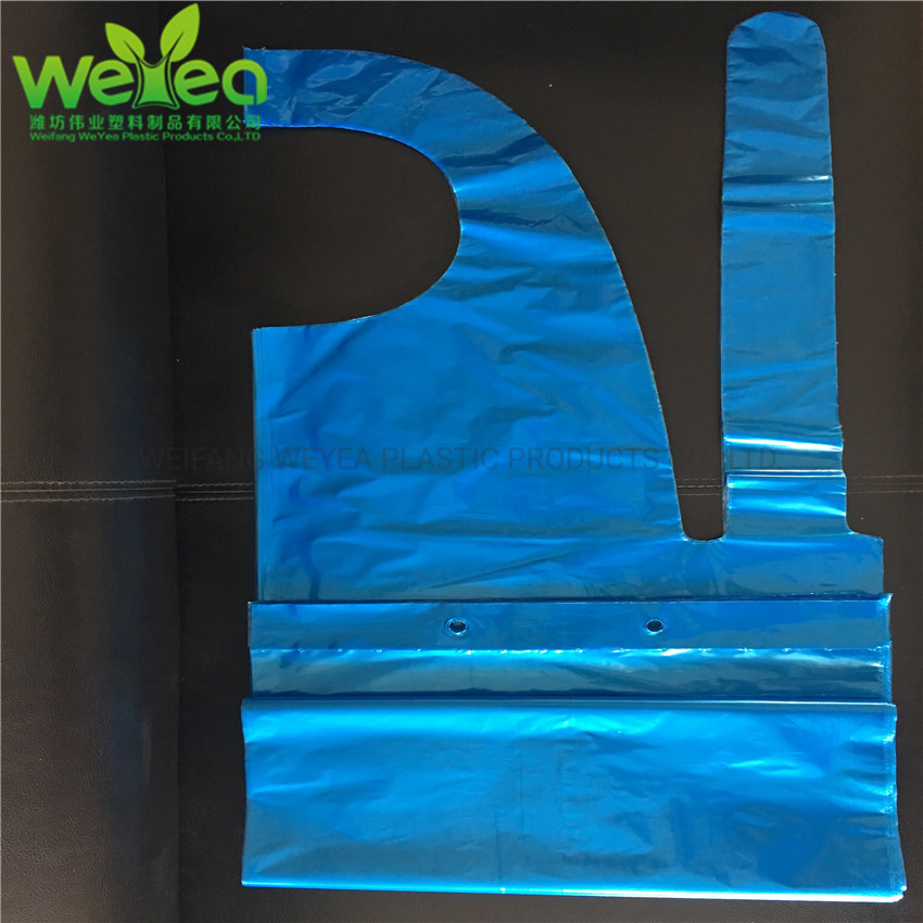 White Blue Kitchen Bib Aprons, Colors Children′ S Disposable Apron