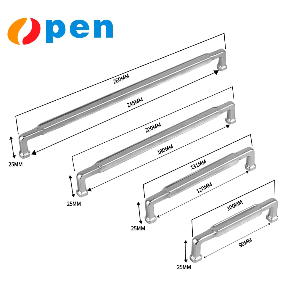 Alloy Brushed Gold Drawer Knobs Door Pull Kitchen Furniture Handles for Cabinets