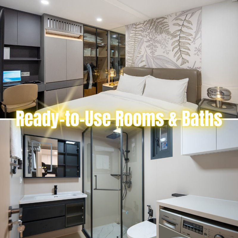 Ranzoo Home Office ADU with Fully Furnished Interior and No Installation Required