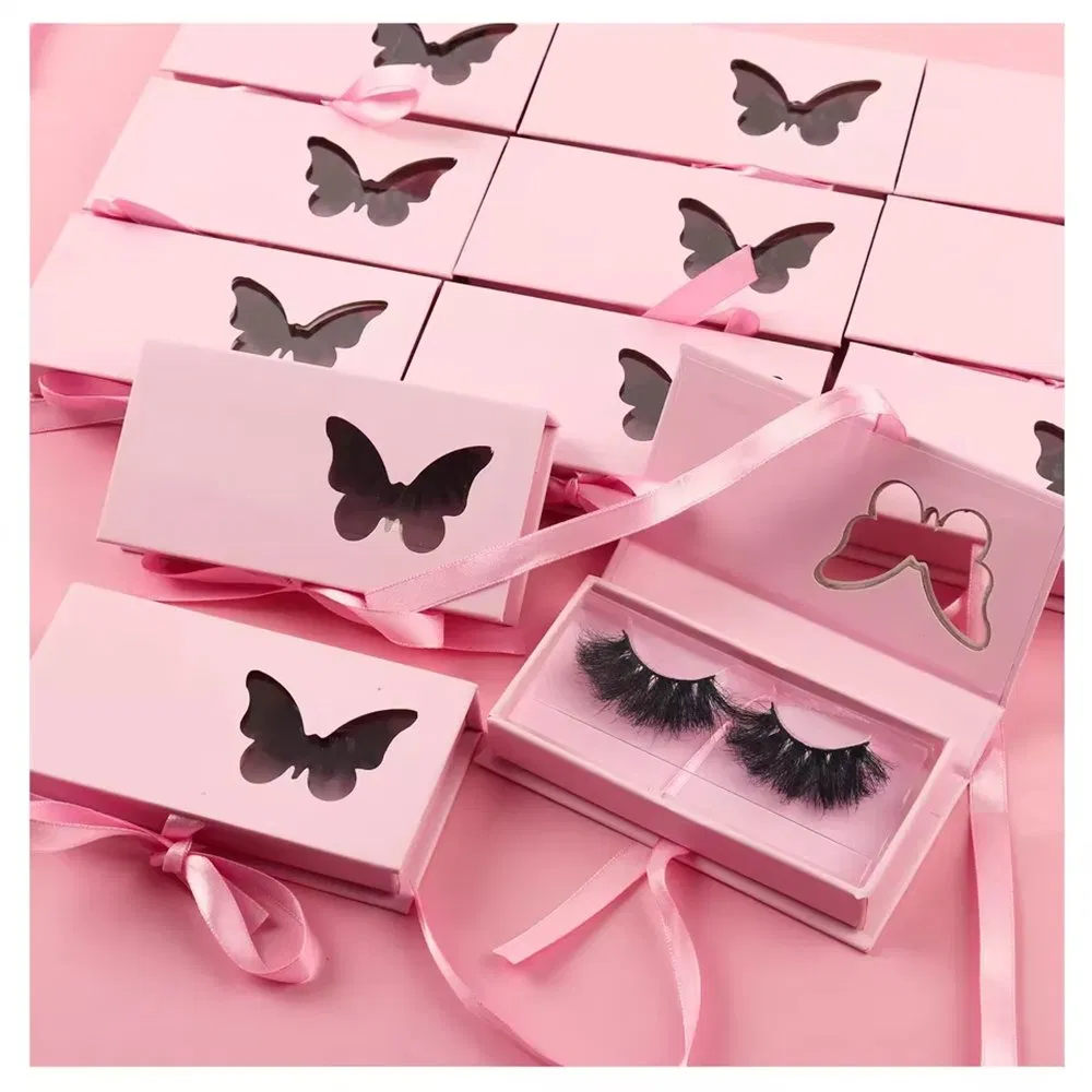 Wholesale Lashes Full Strip Lashes Fluffy 25mm Cruelty Vegan Faux Mink Eyelashes 3D 4D 5D Lashes