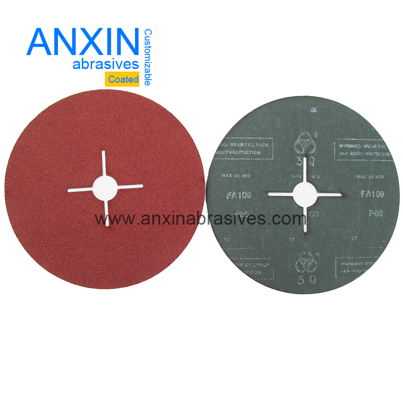 Abrasive Disc Zirconia Fiber Disc with Cross Slot Optional