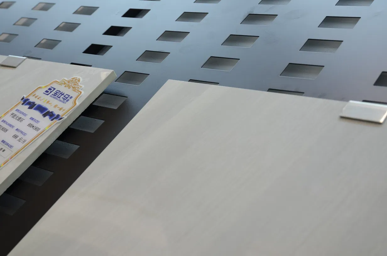 Interior 90X180cm Gray White Body Ceramic Tile