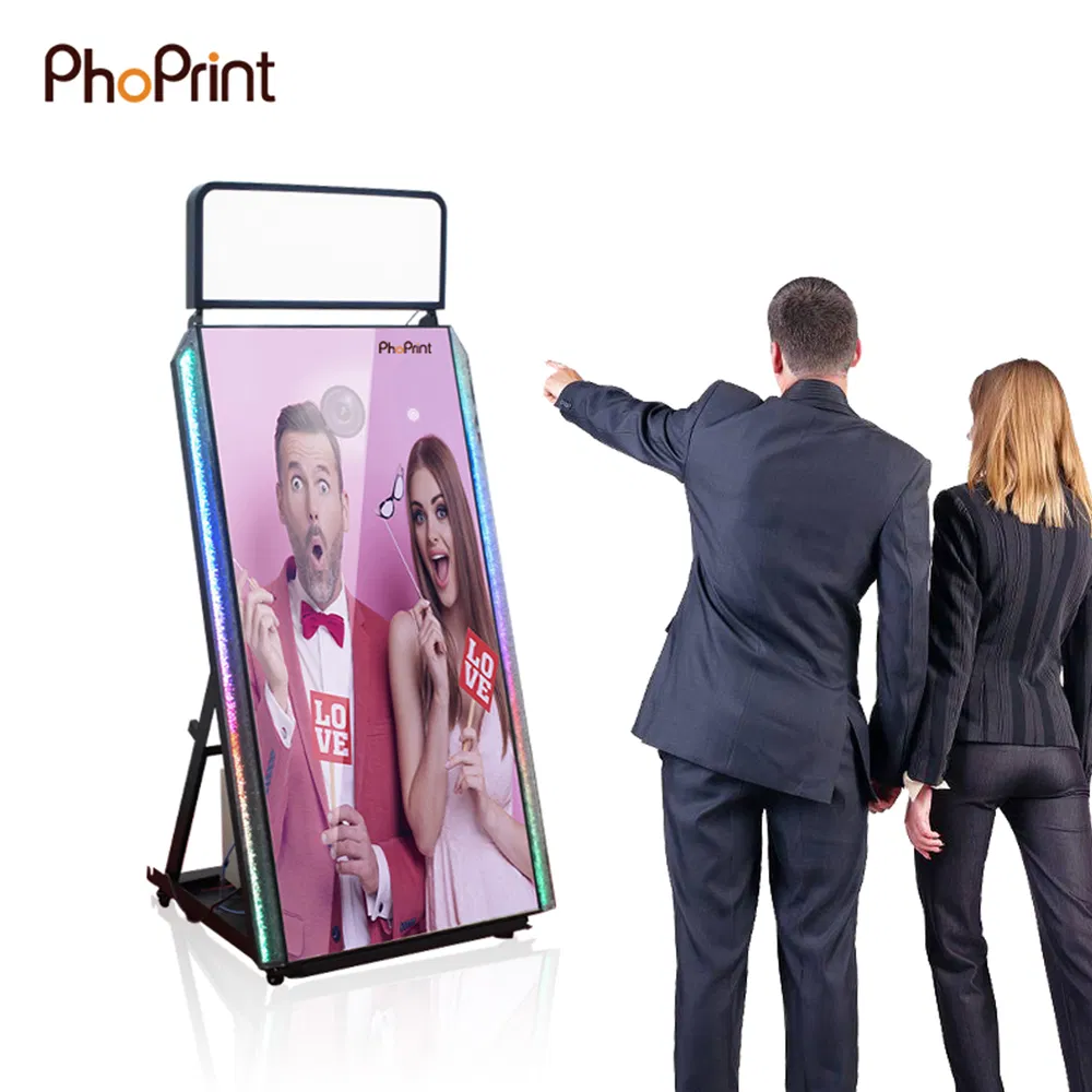 Mirror Photo Booth Machine with Printer to Take Photos Mirror Photobooth Magic Mirror Photo Booth
