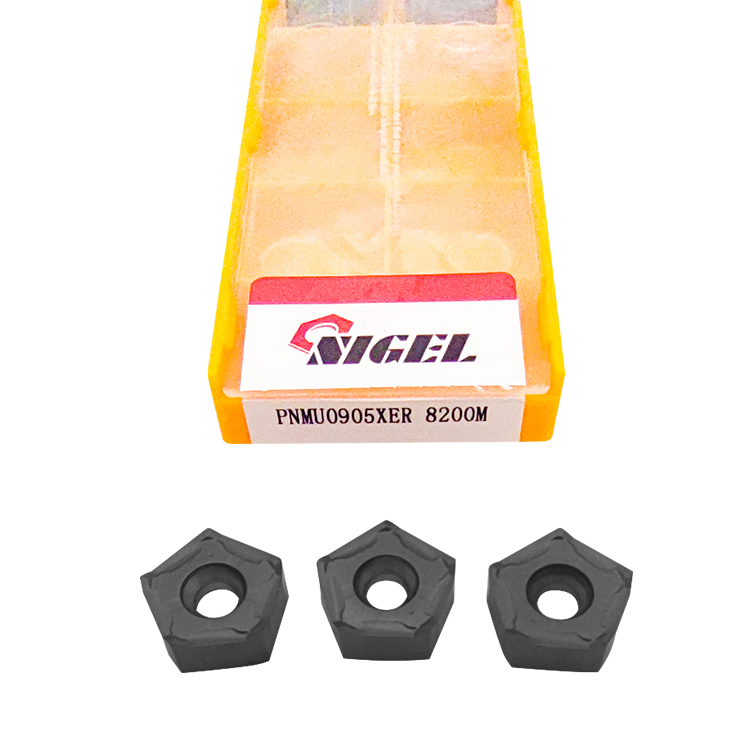 Pnmu0905 Shoulder Carbide Milling Inserts Machine Steel Lathe Tools Cutting Indexed Milling Tools for Milling Cutter