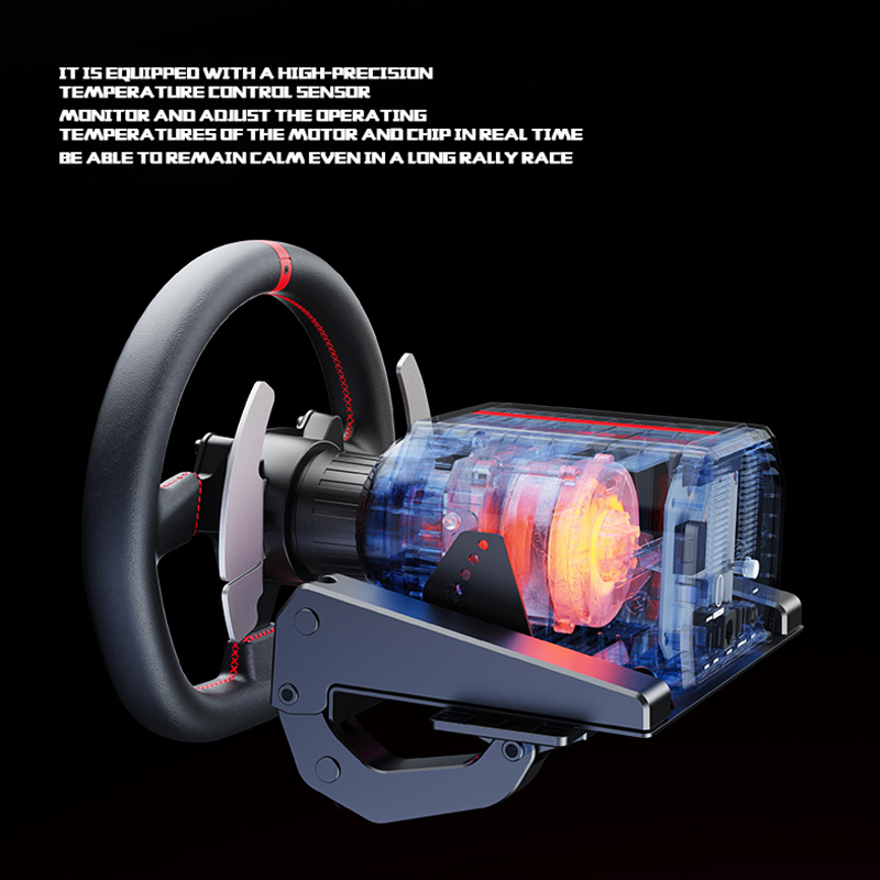 Pxn V10 PRO Direct Drive Motor Provides Real Dynamic Force Feedback Racing Game Steering Wheel for PC