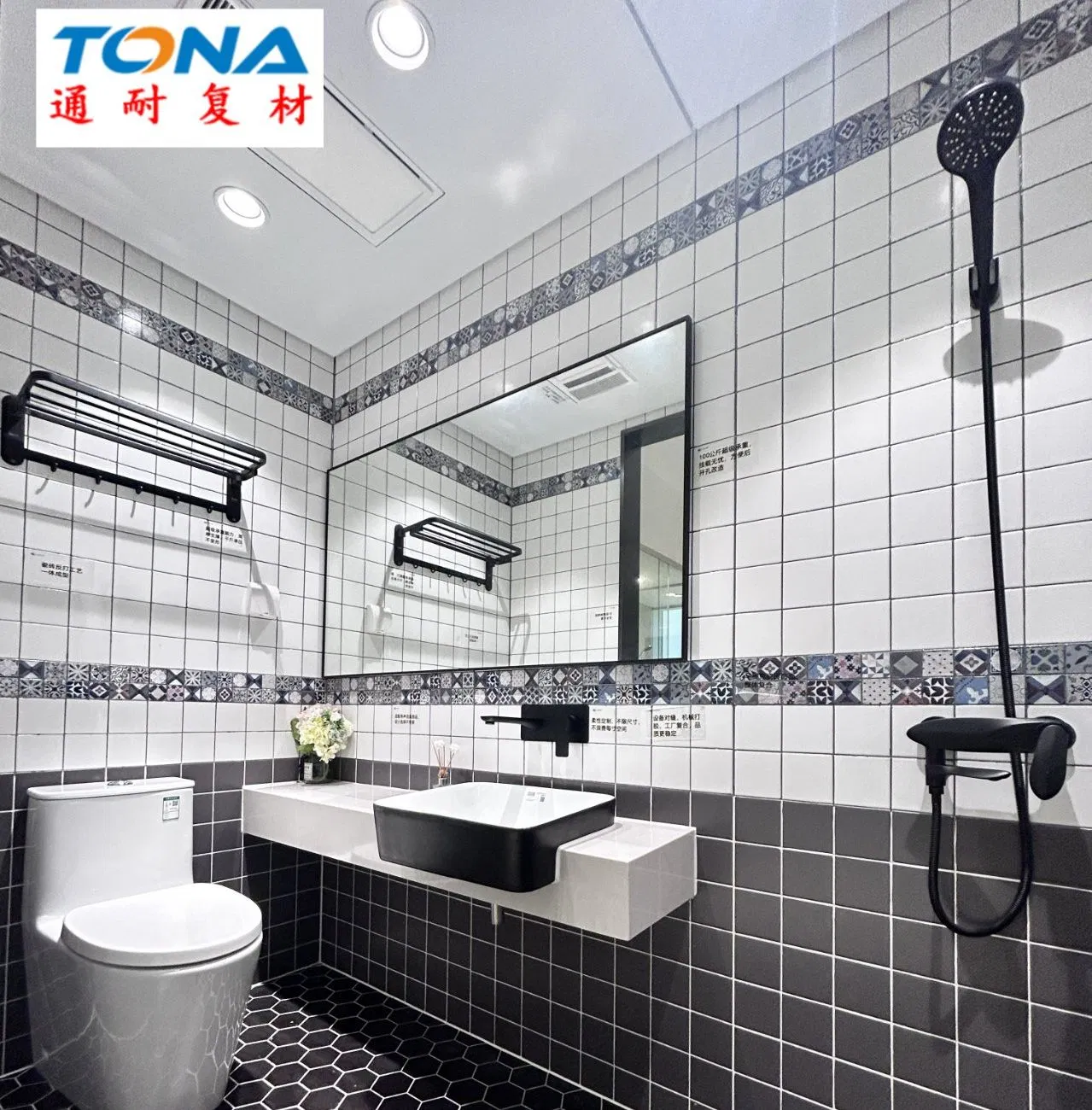 Accessories Prefabricated Furniture Waterproof Lightweight Fast Production SMC Bathroom