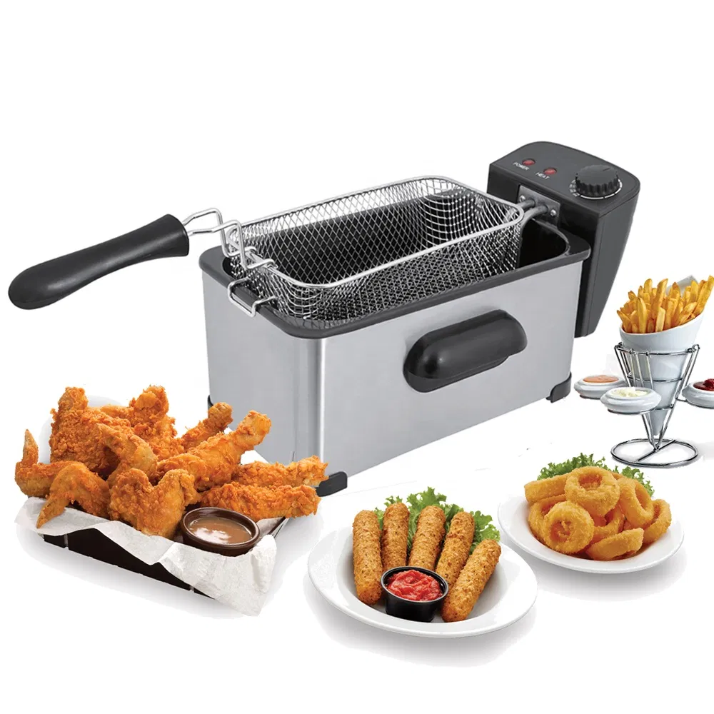 2000W Electrical Deep Fryers 3L Mini Electrical Deep Fryers Air Fryer