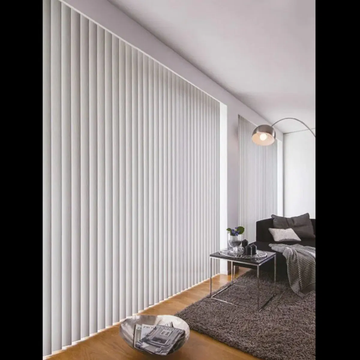 New Transparent Luxury Modern Privacy Electric Vertical Blinds for Sliding Doors