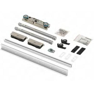 Ghost Wood Door Hanging Roller Hidden Concealed Invisible Track Sliding Door System