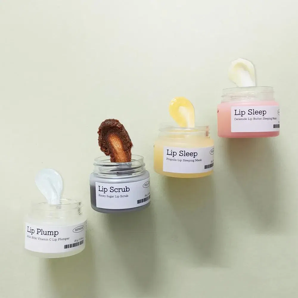 Private Label Vegan Organic Vitamin C Fruit Natural Shea Butter Lip Balm Chapstick Nourish Hydrate Lip Sleeping Mask