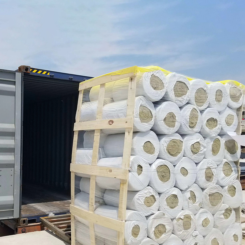 Thermal Insulation Mineral Rock Wool Insulation with Wire Mesh