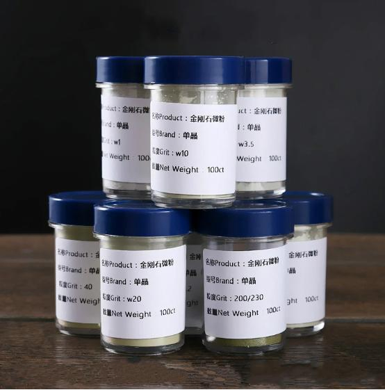 High Purity Industrial Synthetic Monocrystalline Diamond Powder 15 Micron 15um