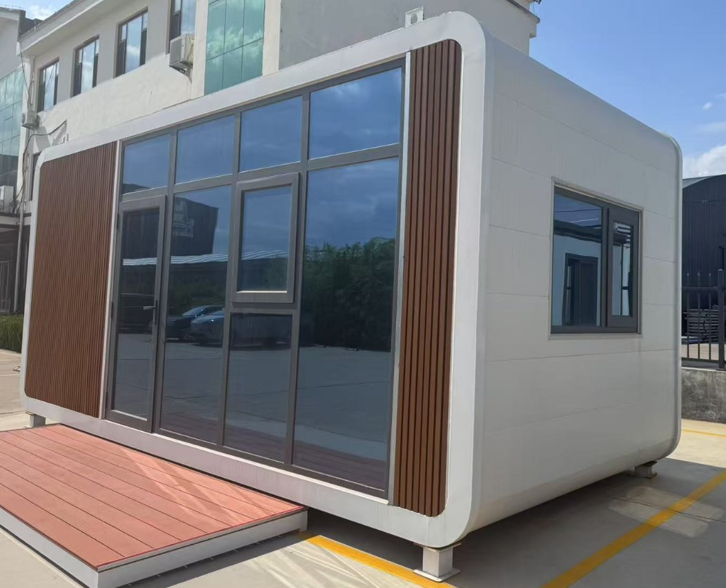 Hot Sale Prefabricated Luxury Small Apple Cabin House for Sale Prefab Portable 10FT 20FT 30FT 40FT Office Pod Acoustic Container Home