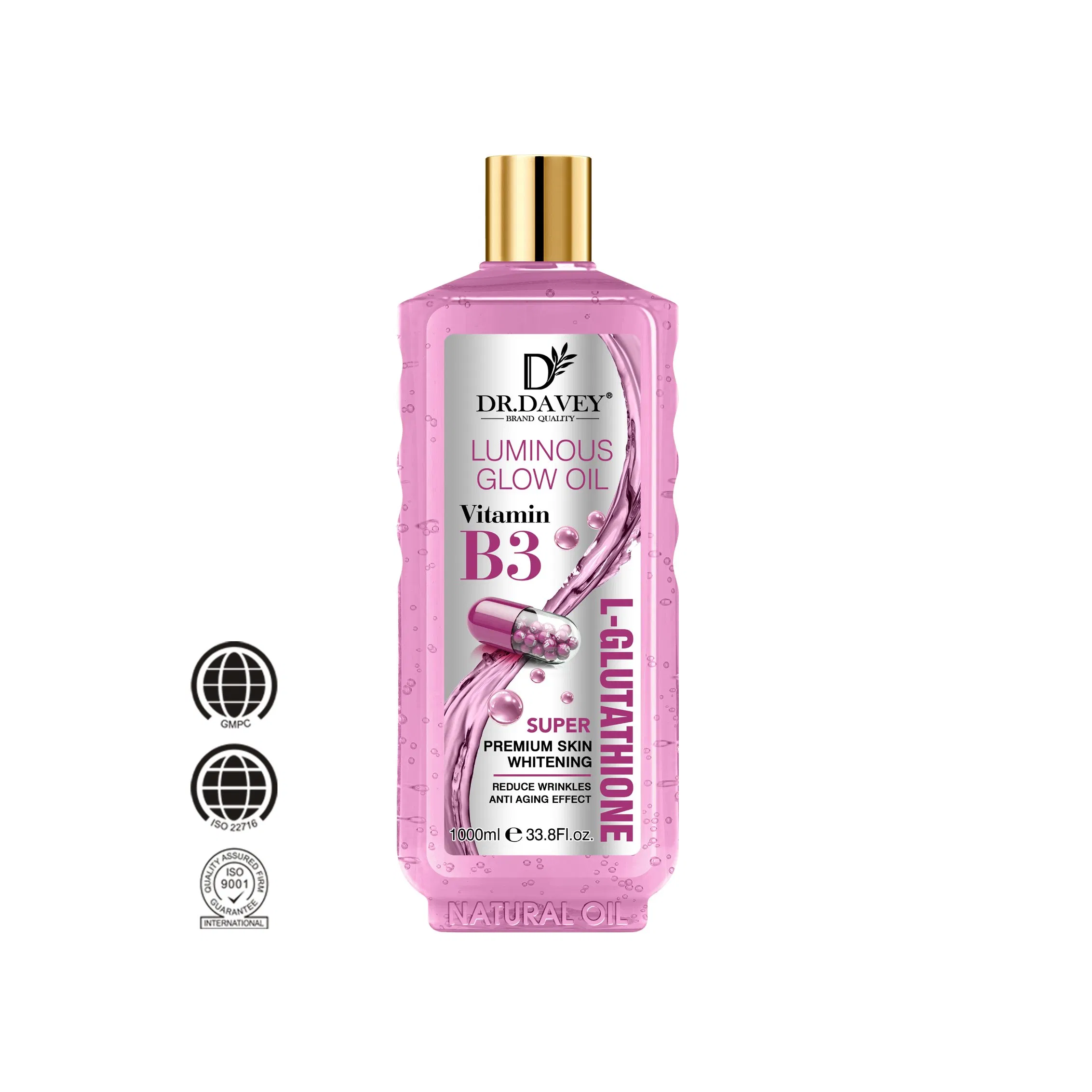 Dr. Davey Luminous Glow Oil with Vitamin B3 & L-Glutathione 1000ml