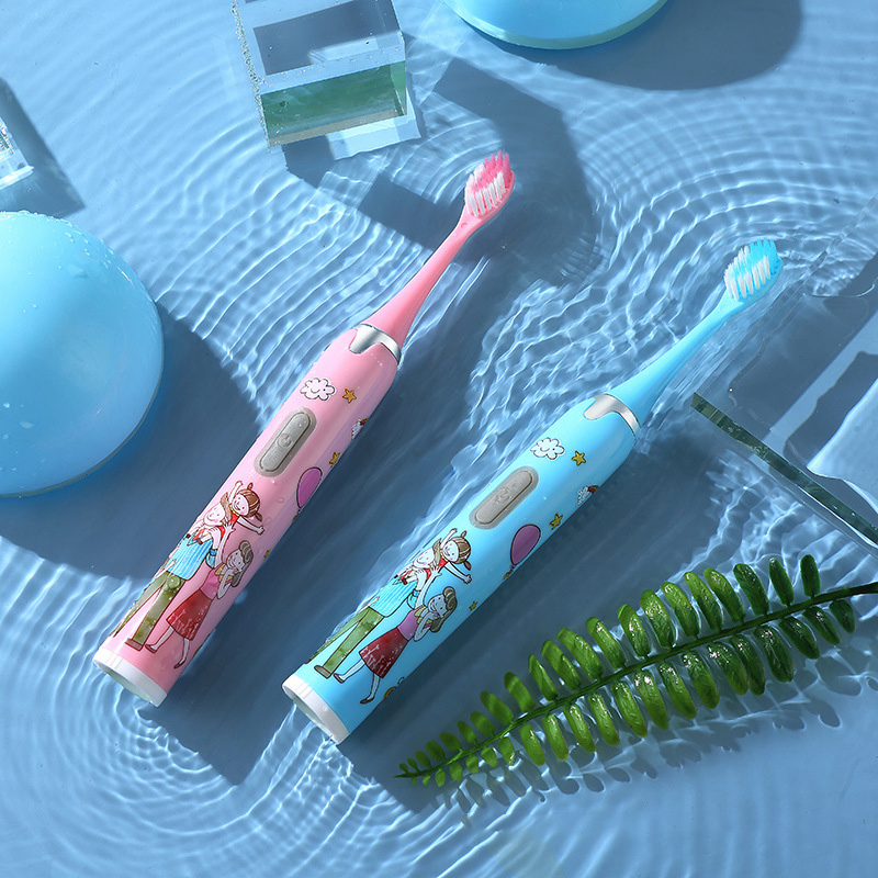 Cartoon Cute Soft Hair Baby Electric Toothbrush