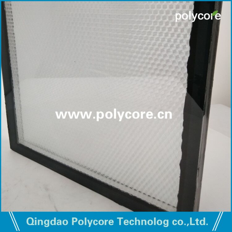 Colorful PC Honeycomb Core in Building Glass