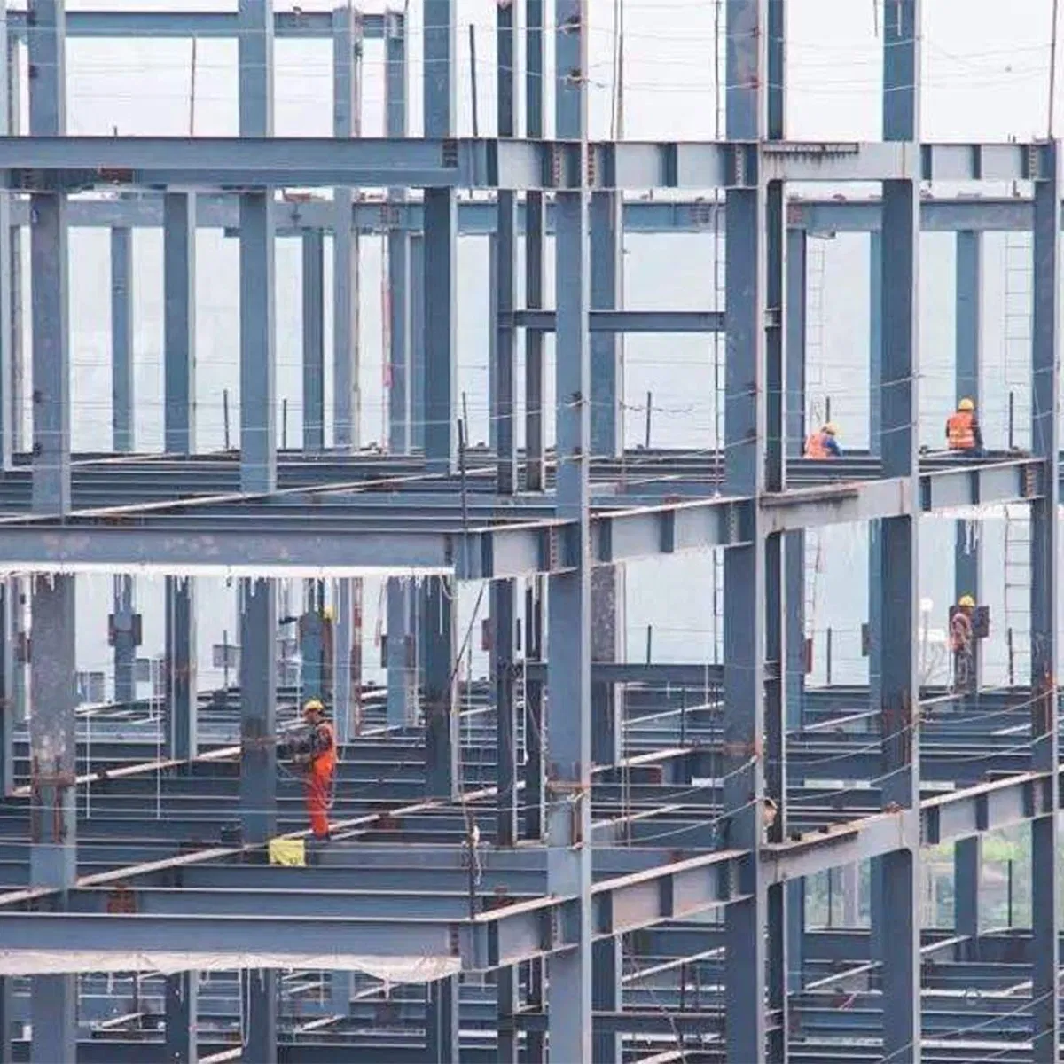 Prefabricated Prefab Hospital Hotel Restaurant Exhibition Hall Stadium Industry Commercial Agricultural Public Building H Beam Heavy Light Steel Structure Frame