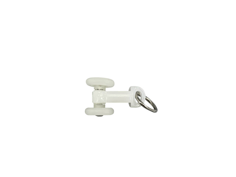 Smooth Silent White PE Curtain Runner with Metal Ring for Home Window Track