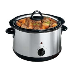 4.5qt Round Slow Cooker: Effortlessly Simmer Delicious Dishes with Precision