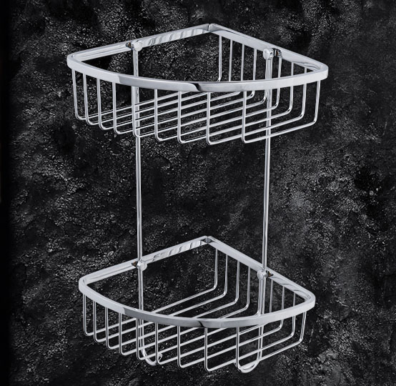 High Quality Wall Mounted Stainless Steel 304 Bathroom Corner Shower Caddy Shelf