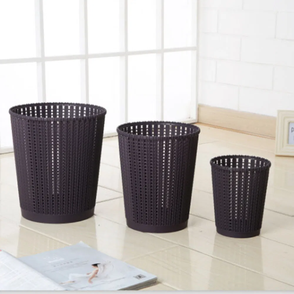 Cross Border PP Woven Garbage Bin Household Multifunctional Storage Trash Cans Dustbin