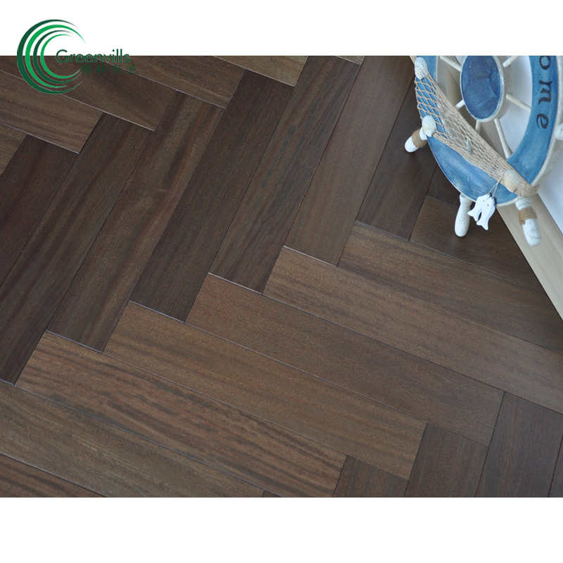 Natural Solid Cumaru Herringbone Wood Flooring/Hardwood Flooring with CE