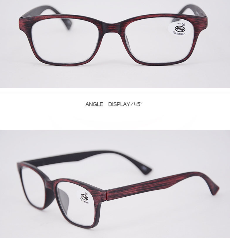 Hot Selling High Quality Wood PC Reading Glasses Ready Goods Retail Reading Glasses (KPR17091)