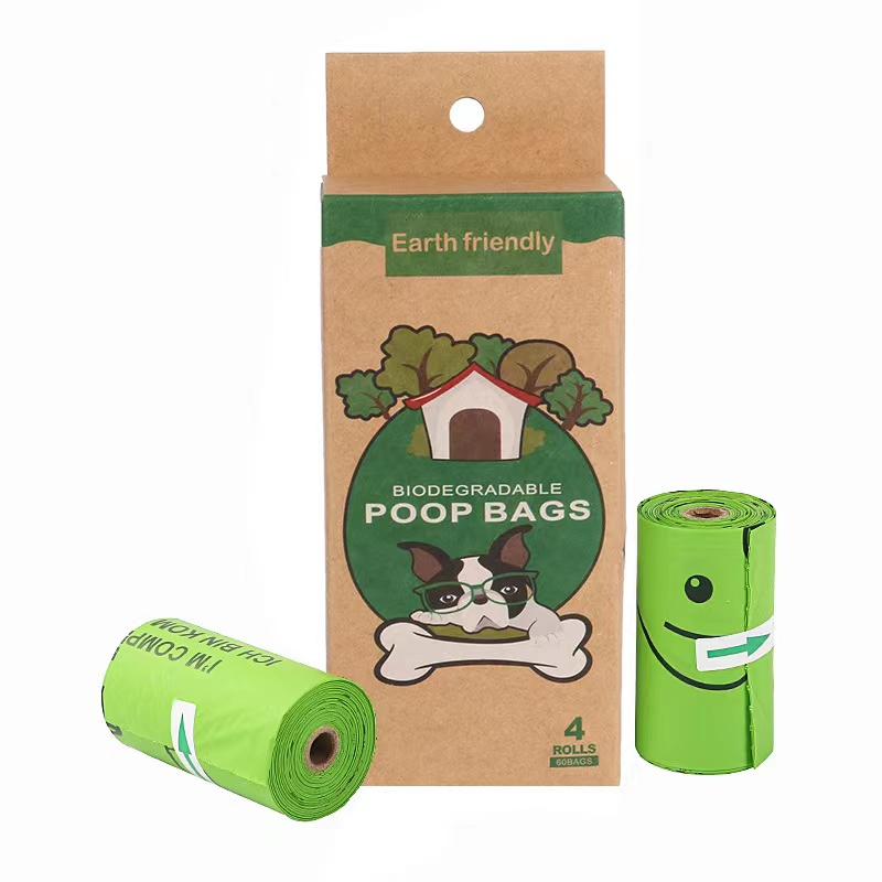 Eco-Friendly Corn Starch Dog Poop Bags 100% Biodegradable Garbage Bags Pet Products