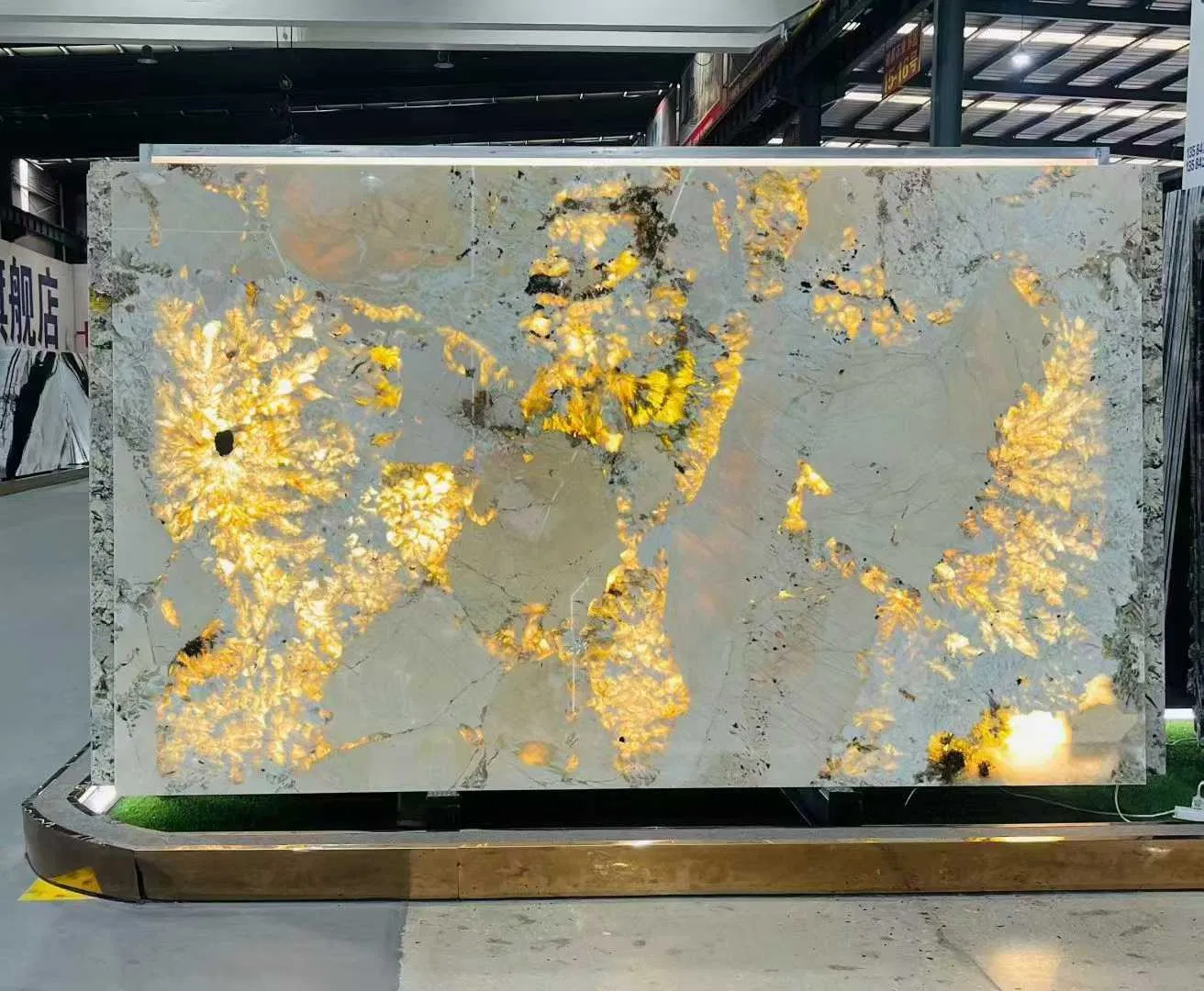 Luxury Villa Background Wall Decor Translucent Quartzite Marble Stone Slab