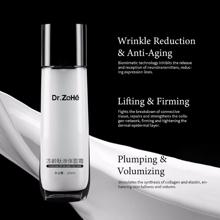 OEM/ODM Compliant Ergothioneine Peptide Firming & Anti-Aging Mature Skin Patented Conotoxin Peptide Syn-Ake PRO-Xylane Frozen Age Peptide Liquid Cream