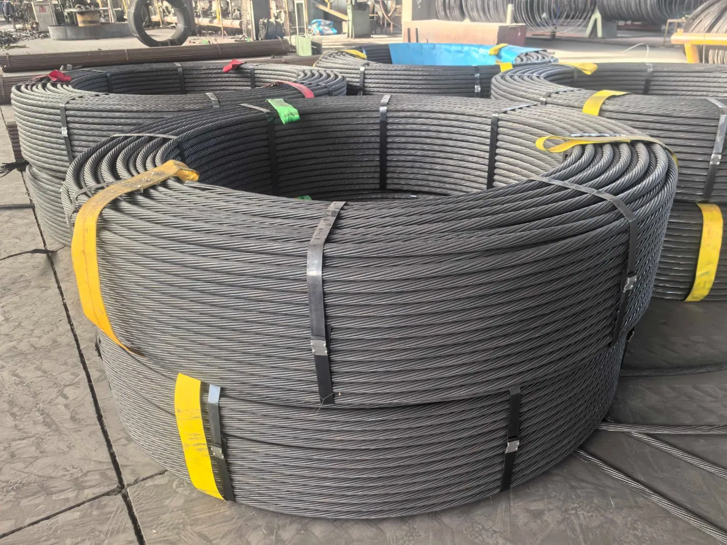 PC Strand Steel 7 Wires Construction Prestressed Concrete Low Relaxation PC Steel Strand