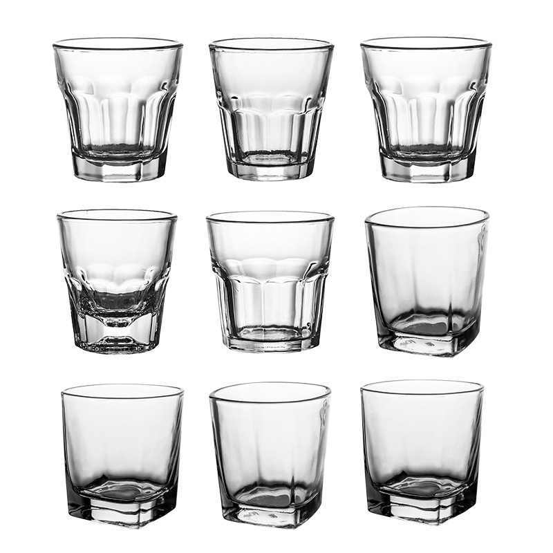 China Drinking Coffee Tea Whiskey Tumbler Clear Glass Mug Cup