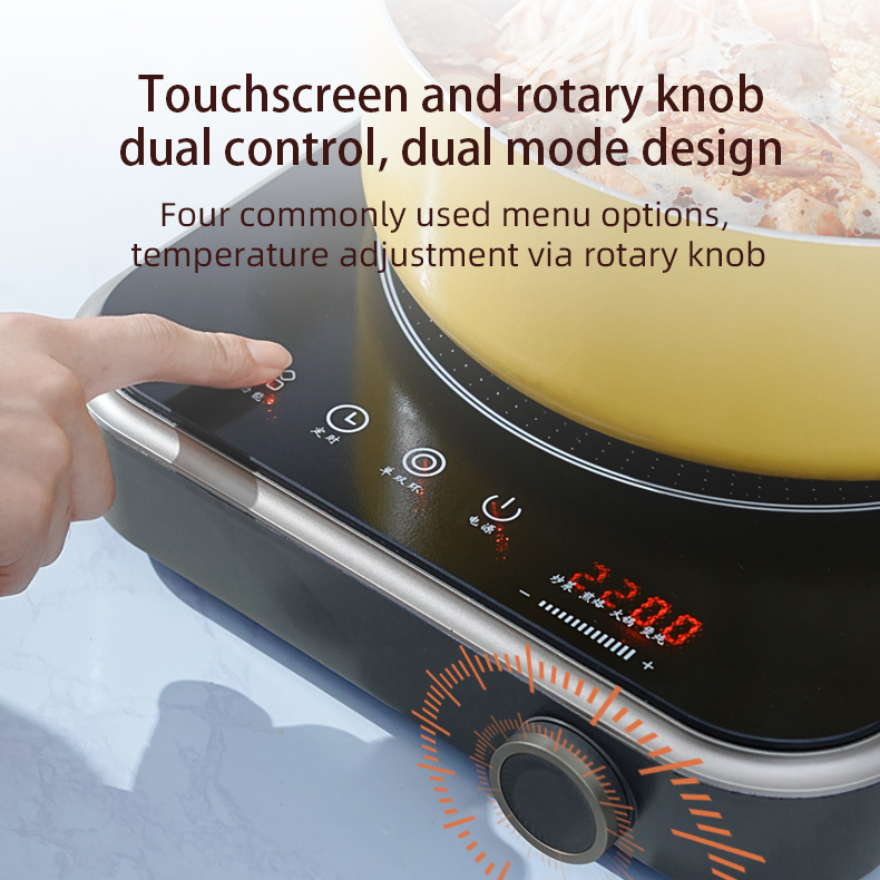 High-Power 2200W Electric Infrared Ceramic Single Burner Stove