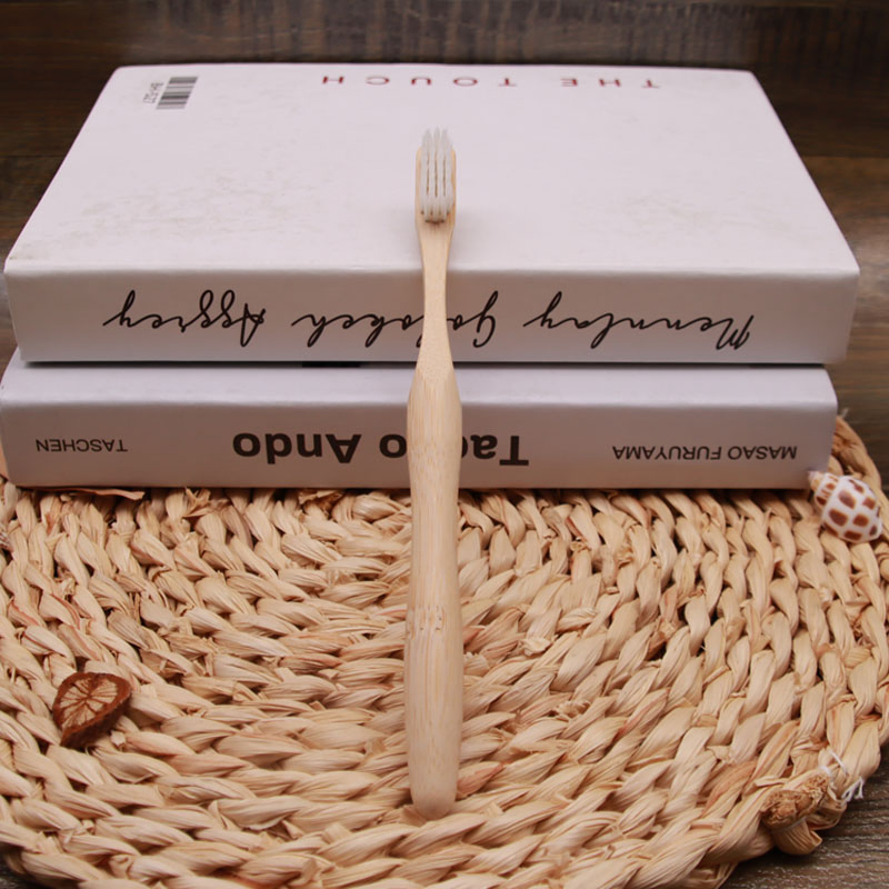 Eco-Friendly Bamboo Toothbrush for Hotels 100% Biodegradable Zero Plastic Custom Logo Available