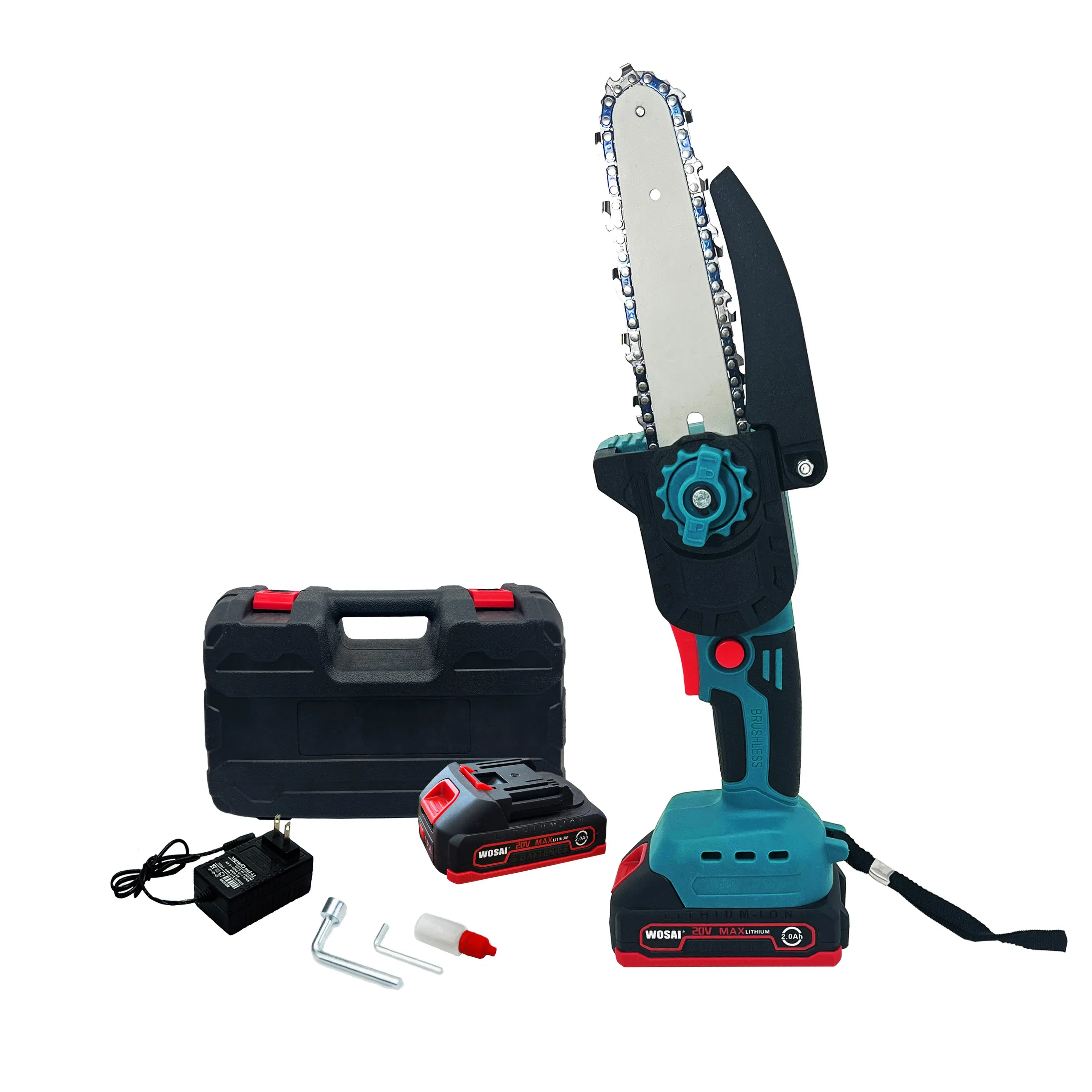 Cordless Mini Electric Chain Saw Cordless 1200W 5400rpm Brushless Wosai Snow Blower Machine Blower Vacuum Electric Garden Chainsaw