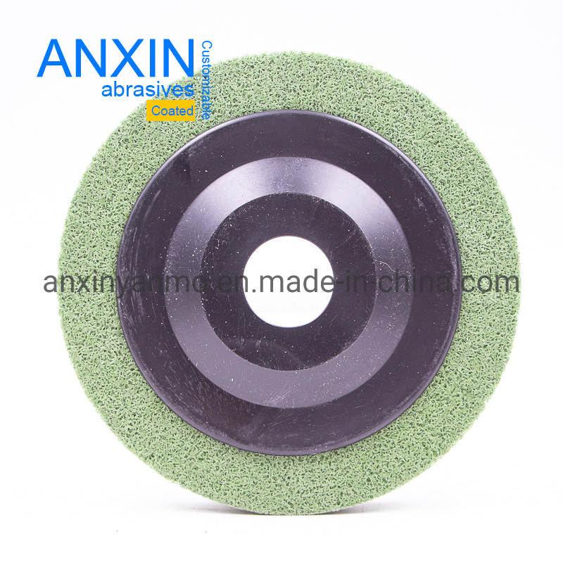 Durable 4 Inch Green Nylon Grinding Wheel for Precision Angle Grinders