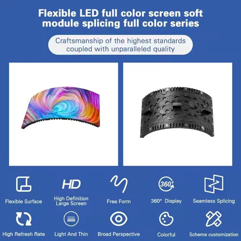 Flexible P4 Indoor Outdoor Curved LED Display Screen