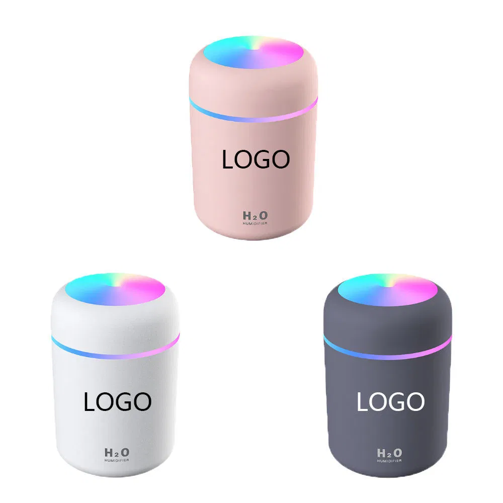 Colorful LED Light Home Electric Air Diffuser 300ml Spray Mist USB H2O Ultrasonic Mini Portable Humidifier