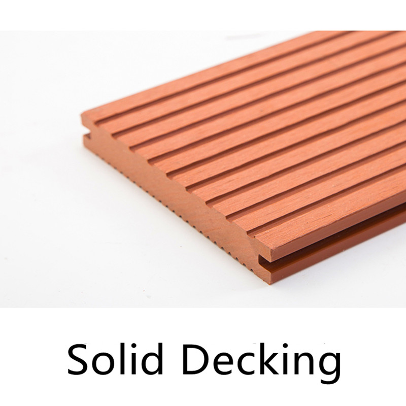 Waterproof Indoor Outdoor Wood Plastic Composite Flooring Solid Decking Board