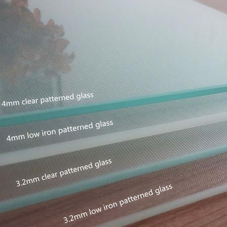 High Quality Embossed Patterned Glass Durable Easy to Clean Modern Patterns for Furniture Cabinet Doors