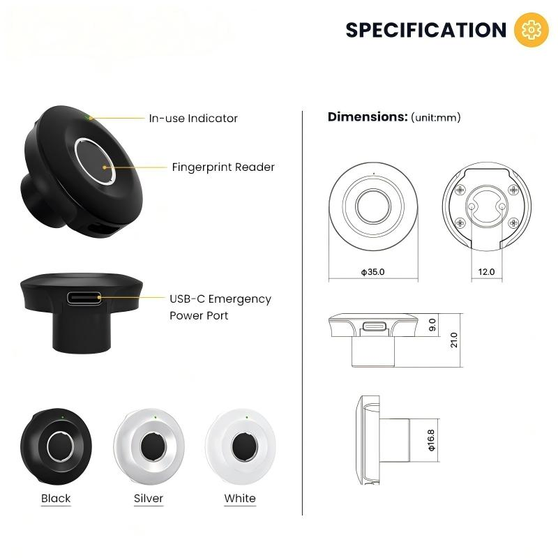 Quick Access & High Security for Home/Office Fingerprint Smart Lock for Cabinets